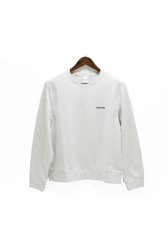 Women's Modern Cotton Lounge Sweatshirt, Snow Heather,L - US