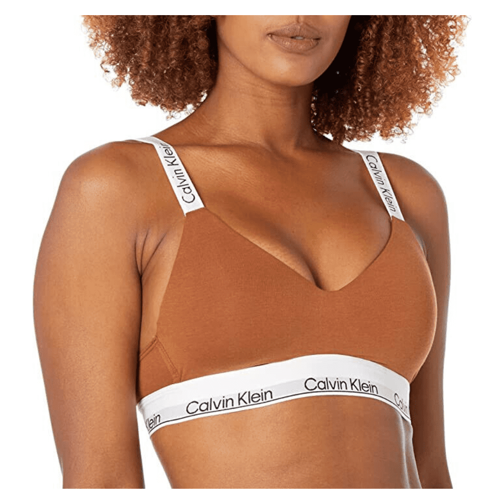 Calvin Klein Women's Modern Cotton Naturals Lightly Lined Wireless  Bralette, 1X 