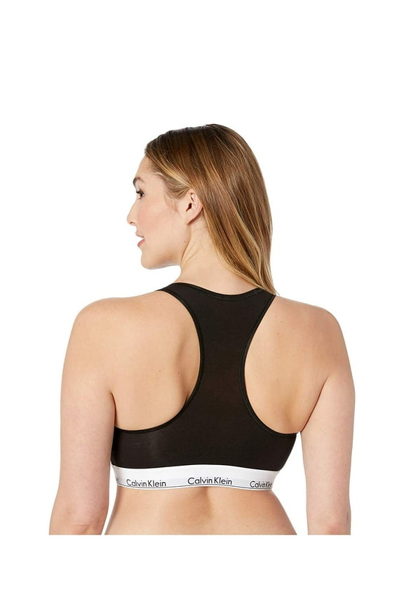 Women's Modern Unlined Bralette Black Size 1X