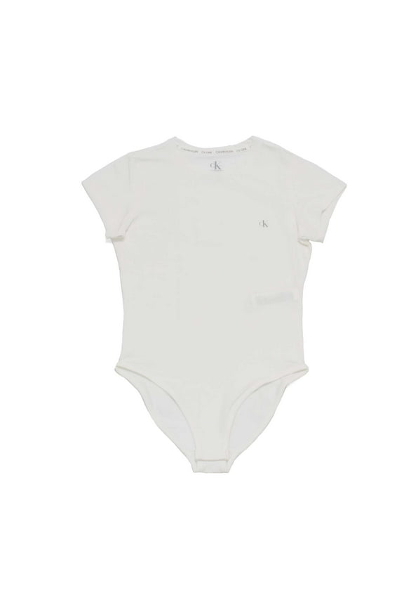 Women's One Cotton Short Sleeve Bodysuit, White,L - US