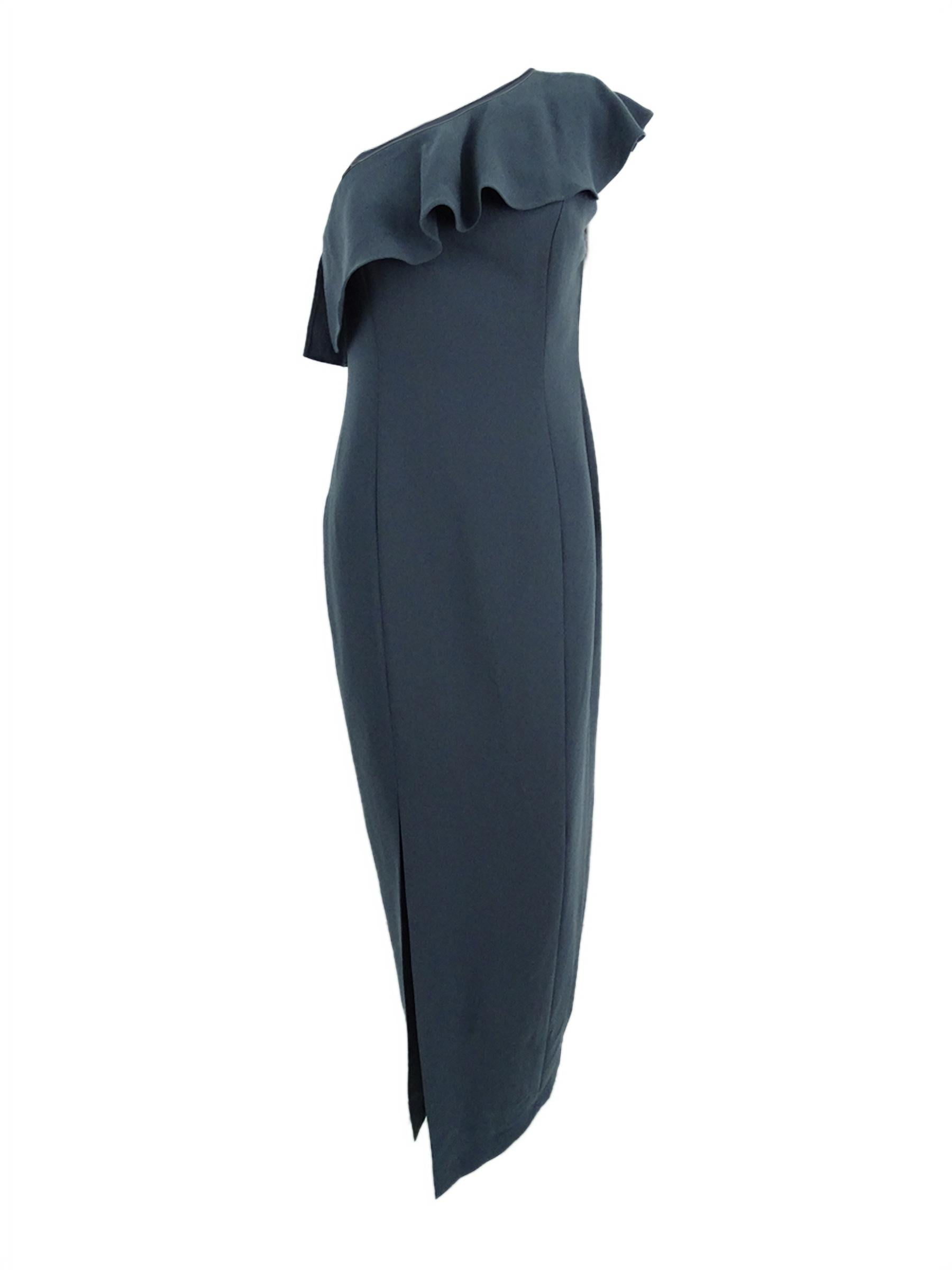 calvin klein one shoulder long dress Calvin Klein Women's Black Maxi Dress One Shoulder Sequin Trim Size 6