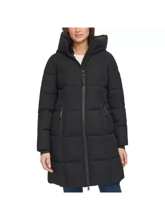 Women's Oxford Puffer Jacket/Coat Black XL