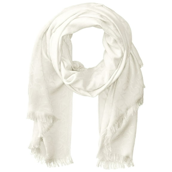 Calvin Klein Women's Pashmina Scarf, Eggshell, One Size