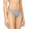 thumbnail image 1 of Calvin Klein Women's Perfectly Fit Etched Lace Bikini Grey S, 1 of 2