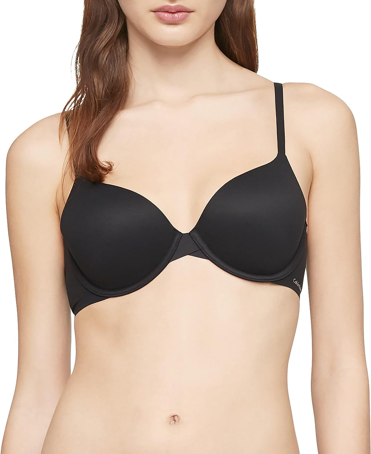 Calvin Klein Women's Perfectly Fit Wire-Free Lounge Bra, Raspberry, X-Small  at  Women's Clothing store