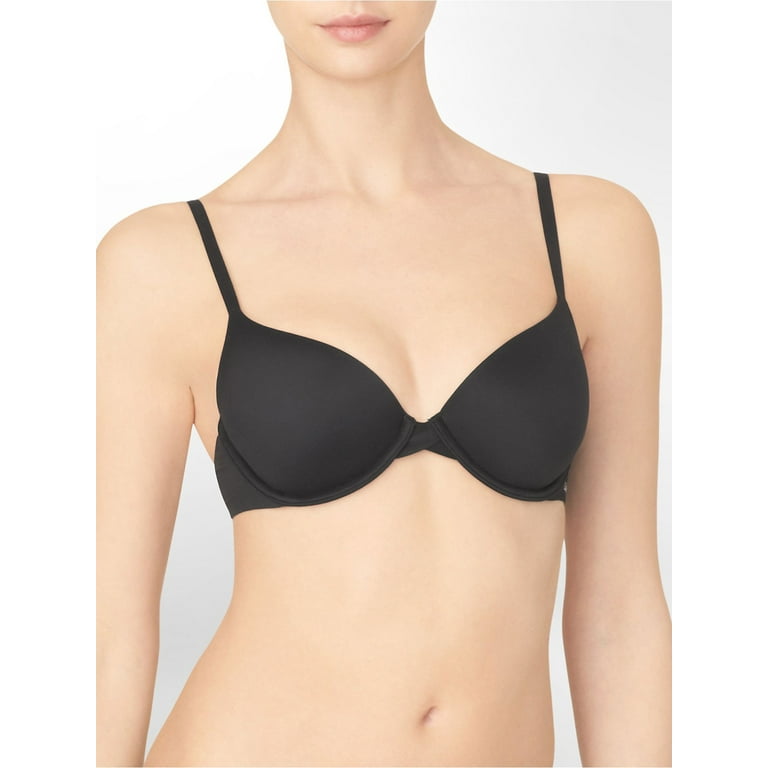 Calvin Klein Women's Perfectly Fit Modern T-Shirt Bra, Black, 36DD