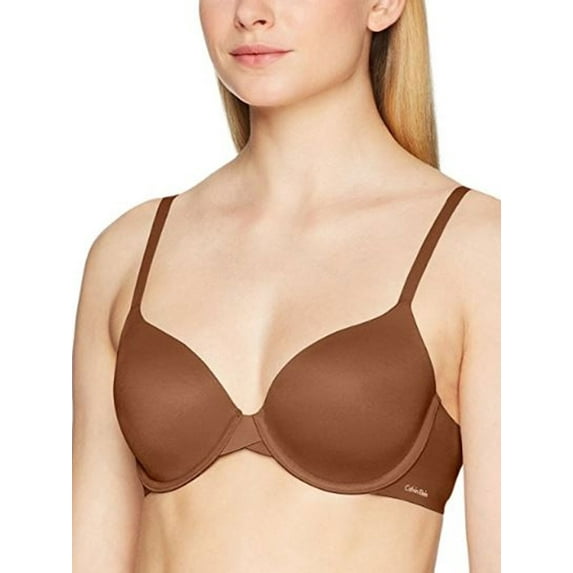 Calvin Klein Women's Perfectly Fit Modern T-Shirt Bra, Cinnamon, 32D