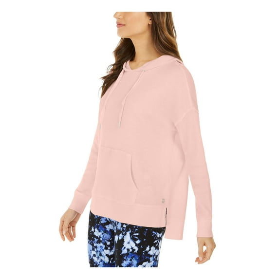 Calvin Klein Women's Performance High-Low Hoodie Orange Size Medium