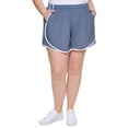 thumbnail image 1 of Calvin Klein Women's Performance Plus Running Shorts Silver Size 1X, 1 of 2