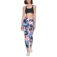 thumbnail image 1 of Calvin Klein Performance Printed High Rise 7/8 Leggings Bold Blue L, 1 of 3