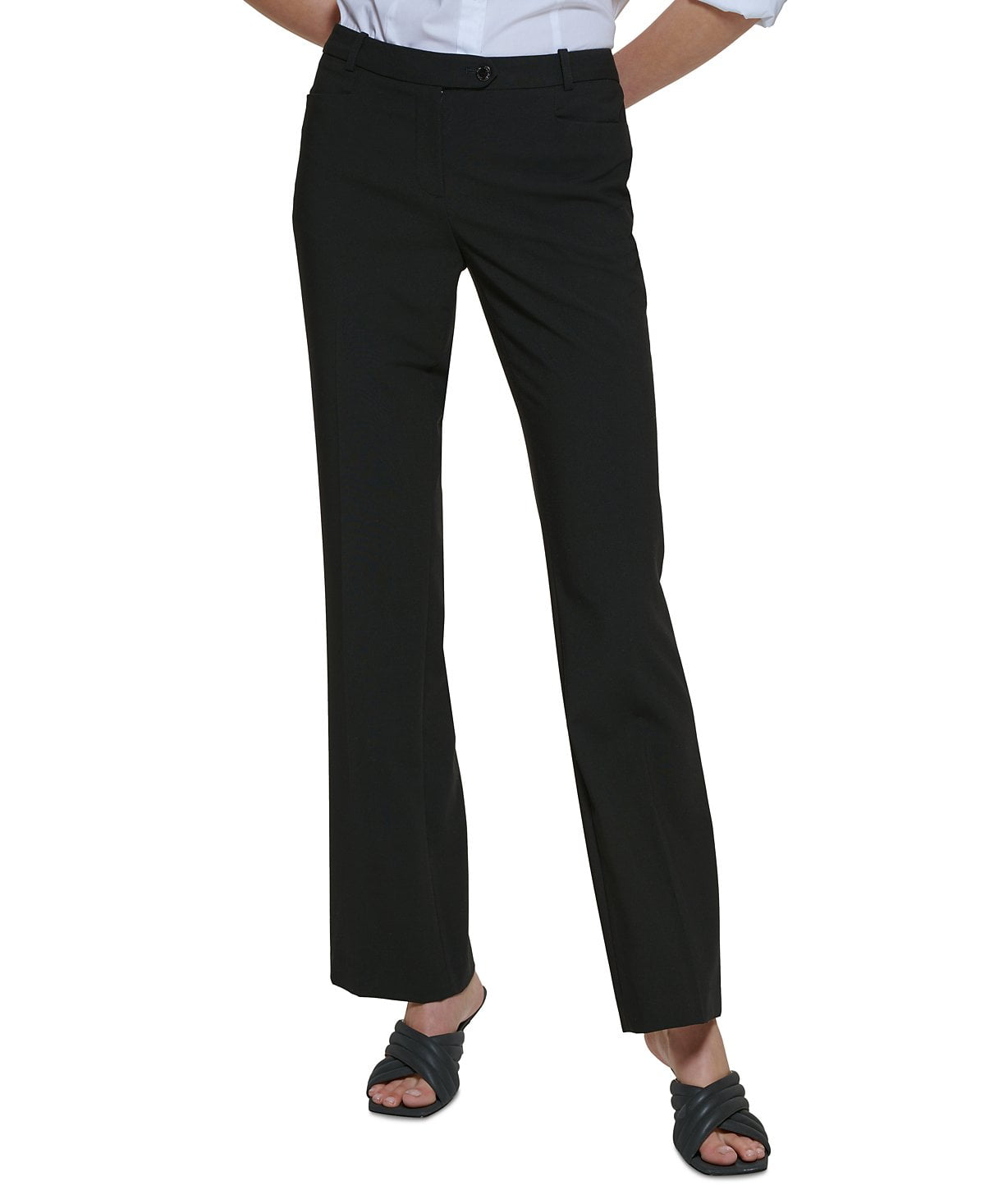 Women's Modern Fit Trousers, Regular & Petite Color: Black Size: 14P - Walmart.com Women's Modern Fit Trousers, Regular & Petite Color: Black Size: 14P - Walmart.com