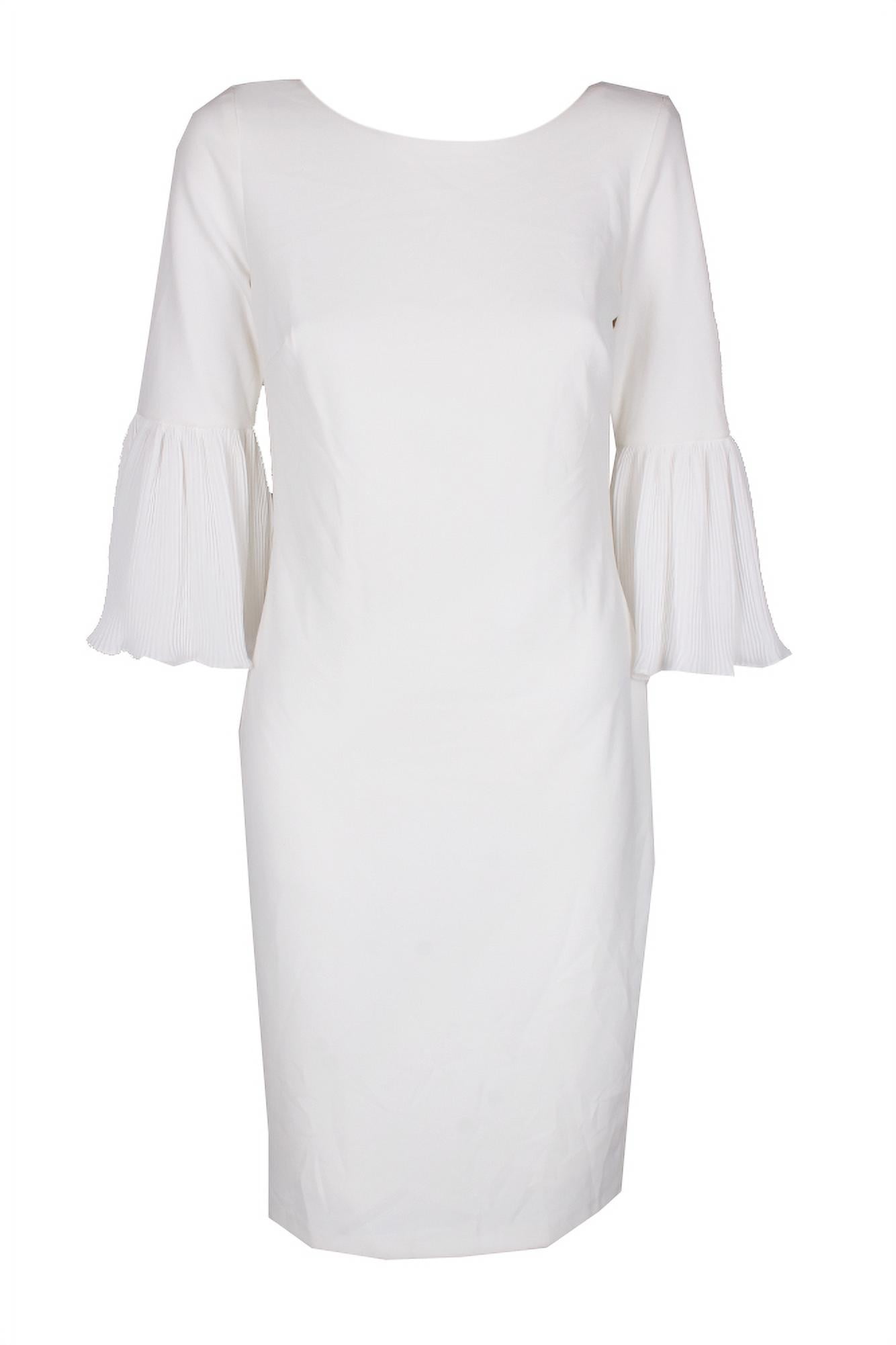 Sleeve Sheath Calvin Klein Bell Sleeve Dress White Bell Sleeve