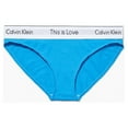 thumbnail image 1 of Calvin Klein Women's Plus Cotton This Is Love Bikini, Deep Sky Blue, 1X, 1 of 2
