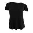 thumbnail image 1 of Calvin Klein Women's Plus Size Sweater-Knit-Trim Top (1X, Black), 1 of 2