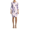 thumbnail image 1 of Calvin Klein Women's Printed Bell-Sleeve Dress (8, Opal Multi), 1 of 2