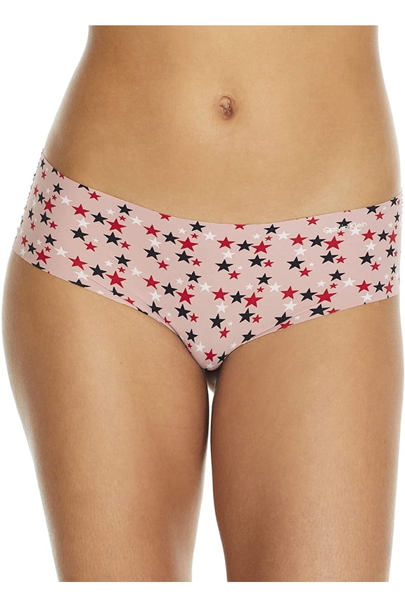 Women's Printed Invisibles Hipster, Fresh Pink,L - US