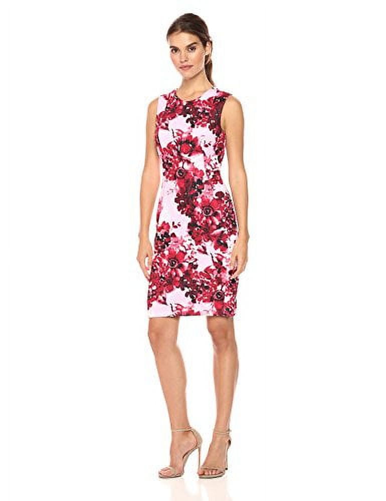 Calvin klein top printed sheath dress