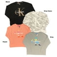 thumbnail image 1 of Calvin Klein Women's Pullover Big Logo Relaxed Fit Sweatshirt w/ Side Slits (Grey Camo, XXL), 1 of 2
