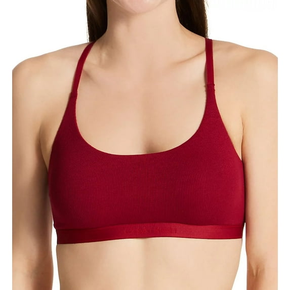 Calvin Klein Women's Pure Ribbed Unlined Bralette
