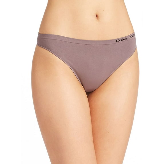 Calvin Klein Women's Pure Seamless Thong Panty, Sparrow, XS