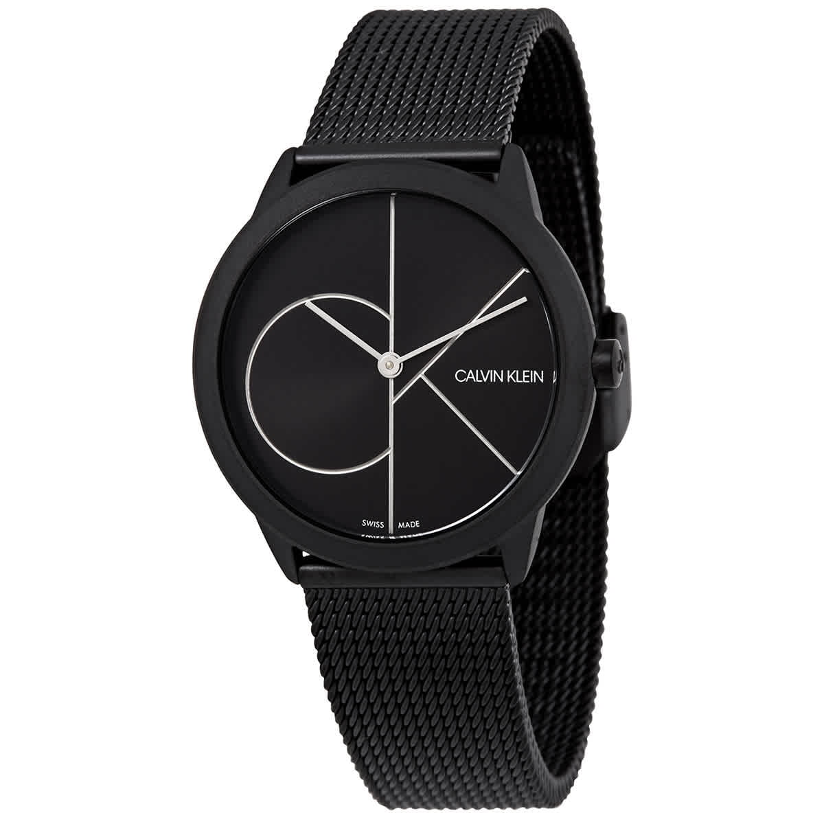 Calvin Klein Ladies Watch K3M5245X, Minimal Quartz, Black Dial
