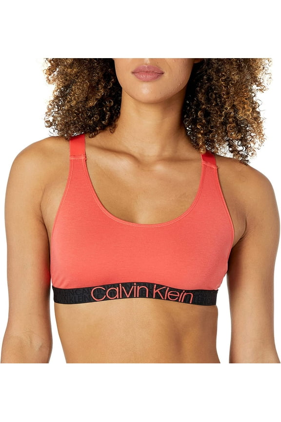 Women's Reconsidered Comfort Unlined Bralette, Punch Pink,XL - US