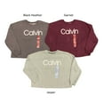 thumbnail image 1 of Calvin Klein Women's Relaxed Fit Logo Drop Shoulder Fleece Pullover Sweatshirt (Garnet, S), 1 of 3