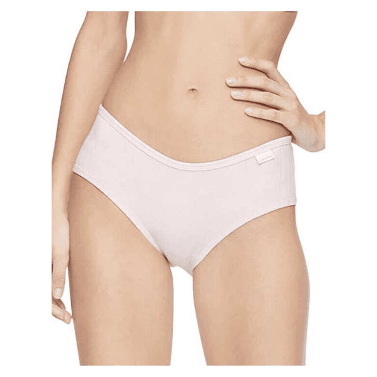 Calvin Klein Women's Ribbed Hipster Panty QD3924, Barely Pink, XL 