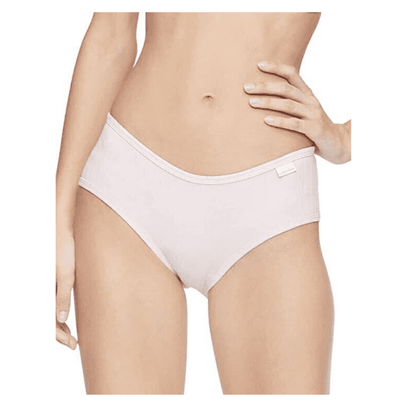 Calvin Klein Women's Ribbed Hipster Panty QD3924, Barely Pink, XS