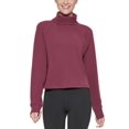 thumbnail image 1 of Calvin Klein Women's Ribbed Long Sleeve Turtleneck Red Size XX-Large, 1 of 3