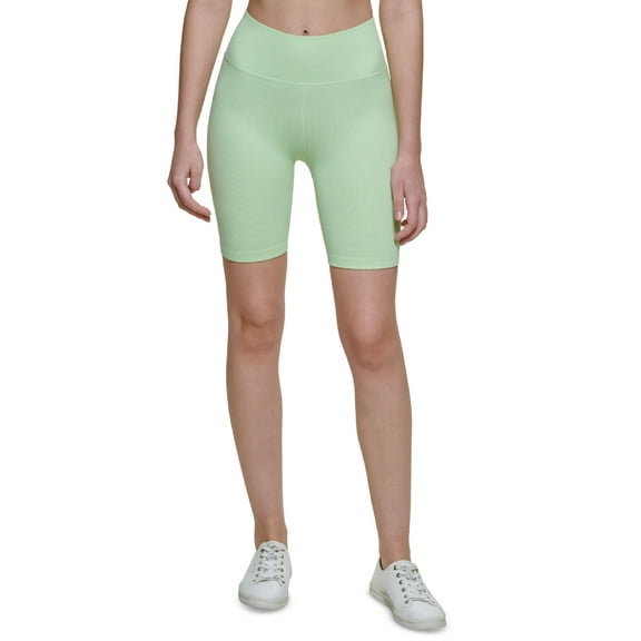 Calvin Klein Performance Womens Ribbed Shorts Key Lime XS