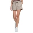 thumbnail image 1 of Calvin Klein Performance Womens Ribbed Waistband Shorts Moonrock S, 1 of 3