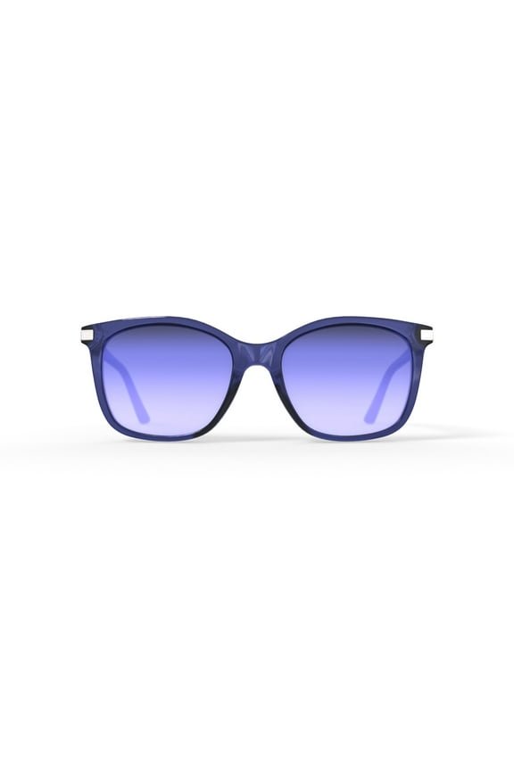 Women's Rx'able Fashion Sunglasses, CK19527SG, Crystal Blue, 54-19-140, with Case