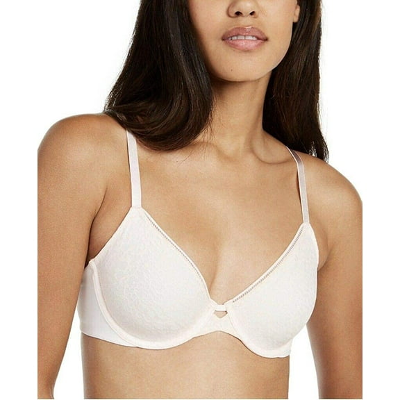 Calvin Klein Women's Seductive Comfort Leopard Unlined Demi Bra Pink Nymp'hs Thigh 40 D