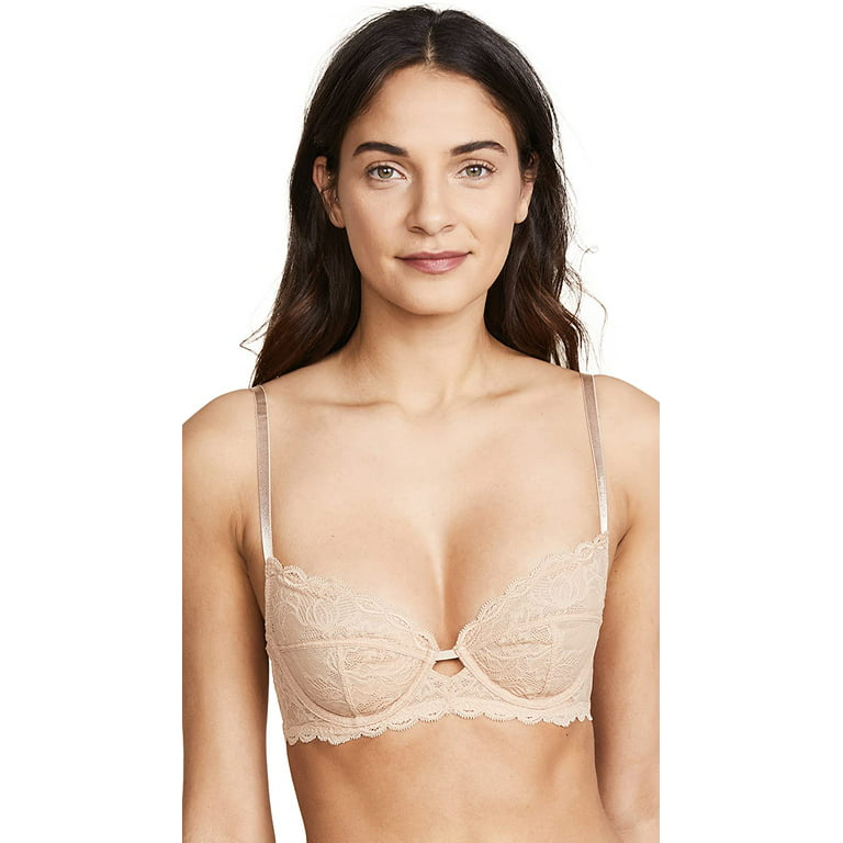 Breezies Luxe Two Tone Wirefree Lace Bra