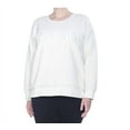 thumbnail image 1 of Calvin Klein Women's Sherpa Sweatshirt in Cloud in X-Large, 1 of 2
