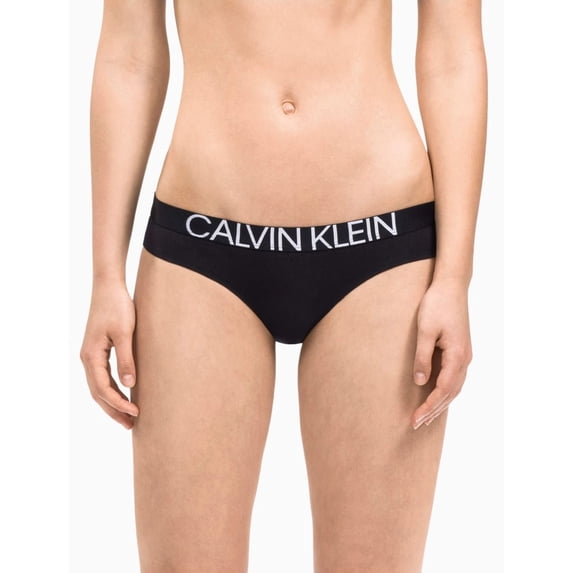 Calvin Klein Women's Statement 1981 Bikini Panty, Black, M