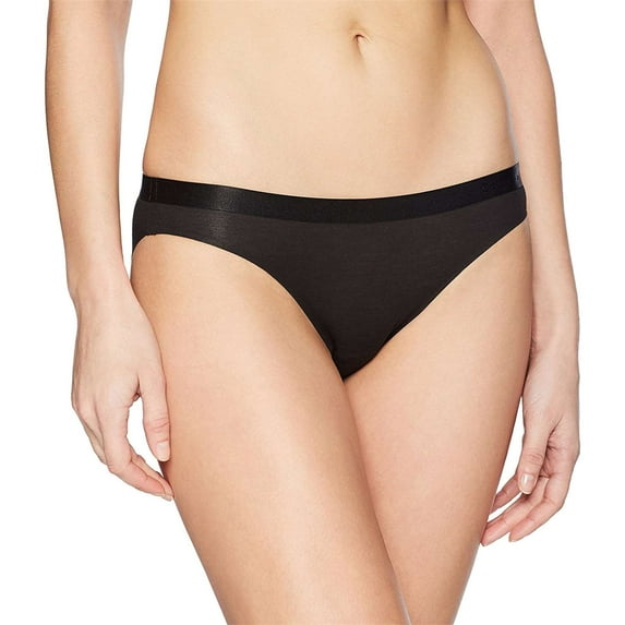 Calvin Klein Women's Structure Cotton Bikini Panty, Black,S - US