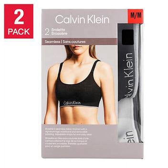 Klein Seamless Women\'s Grey Multi-Color,Black Bralettes Bralette, Calvin Surface and Modern 2-pack
