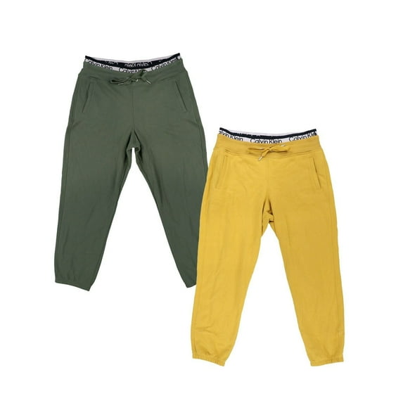 Calvin Klein Women's Sweatpants Performance Logo Band Pockets Jogger Tapered New