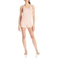 thumbnail image 1 of Calvin Klein Women's Tee And Short Pajama Set, Coral \ Embossed Logo,L M US, 1 of 3