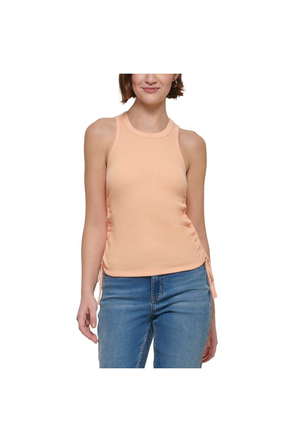 Calvin Klein Women's Tied-Side Tank Top Cosmos B4HP (Regular,XL)