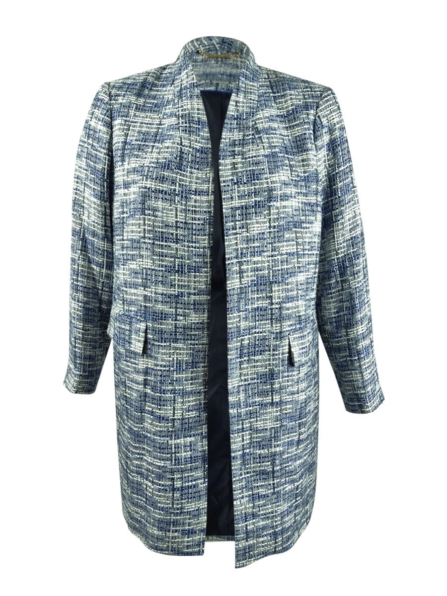 Amazon.com: Women Blue Tweed Jacket Fragrant Jacket