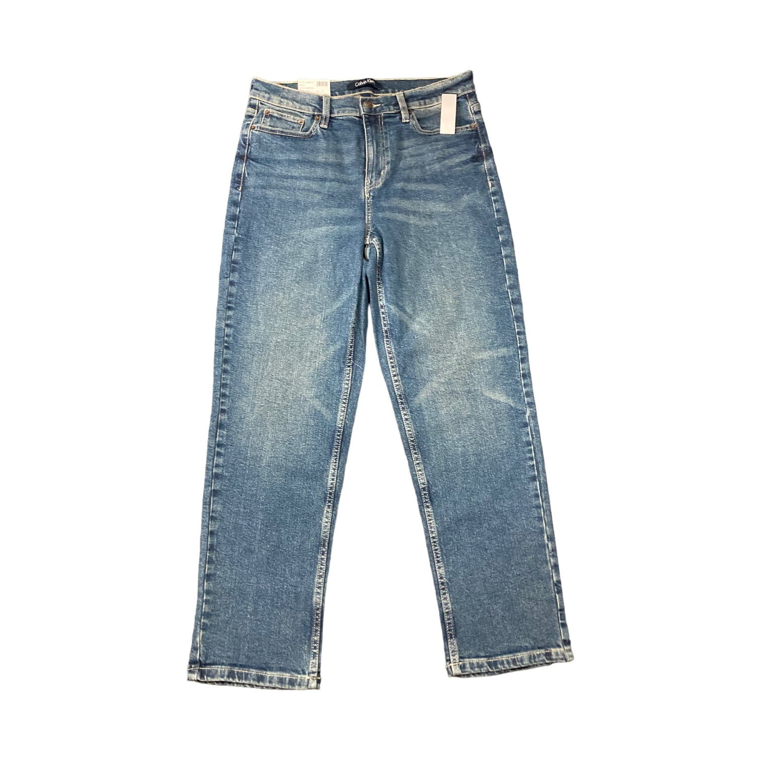 Calvin Klein Women s Vintage High Rise Soft Stretch Straight Leg Jeans Bedford 4 Walmart
