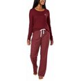 thumbnail image 1 of Calvin Klein Womens 2 Piece Fleece Pajama Set (Maroon/Logo Print, Small), 1 of 4