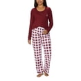 thumbnail image 1 of Calvin Klein Womens 2 Piece Fleece Pajama Set (Red,Large), 1 of 4