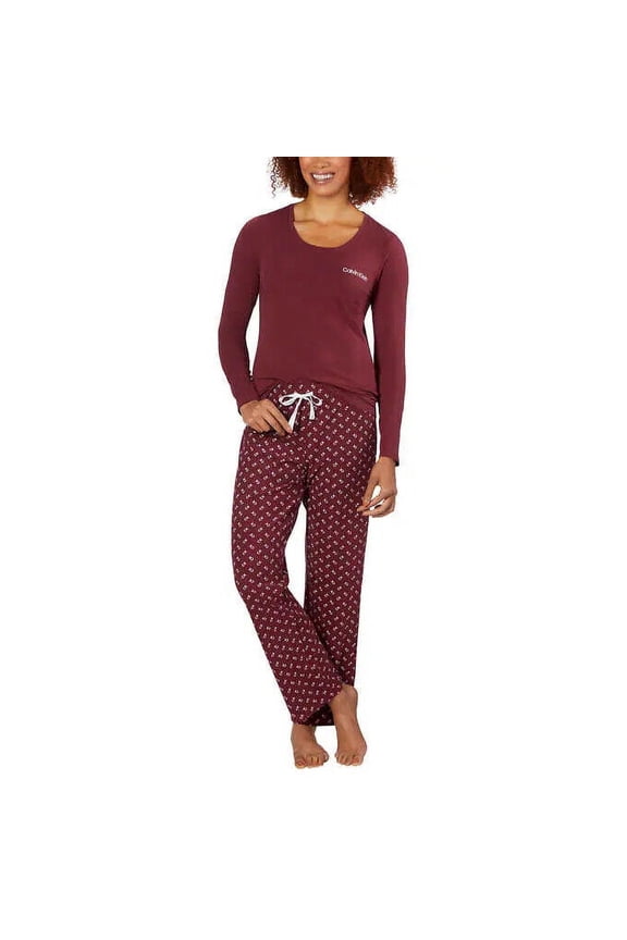 Womens 2 Piece Fleece Pajama Set