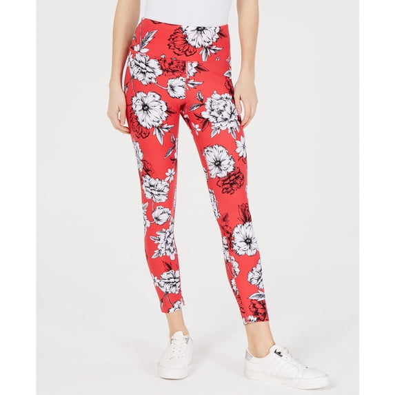 Calvin Klein Womens Activewear Printed High Rise Leggings;X-Small
