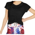 thumbnail image 1 of Calvin Klein Womens Activewear Ruched Front Cap Sleeve Top;2XL, 1 of 2