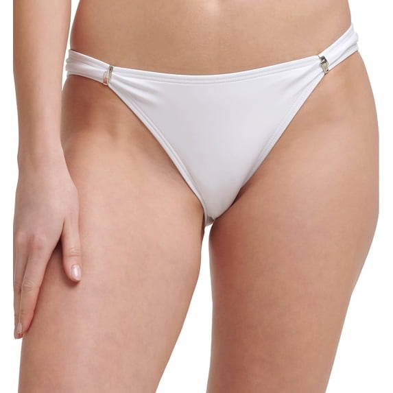 Calvin Klein Womens Adjustable Slider Bikini Bottoms;Small
